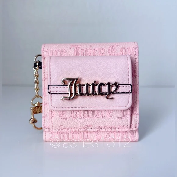 JUICY COUTURE Bag East Side West Side Satchel & Wallet Set - Pink Macaroon - Picture 7 of 12